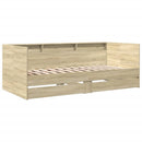daybed med skuffer uden madras 75x190 cm sonoma-eg