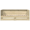 daybed med skuffer uden madras 75x190 cm sonoma-eg