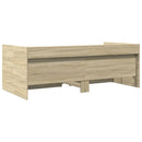 daybed med skuffer uden madras 75x190 cm sonoma-eg