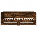 daybed med skuffer uden madras 75x190 cm røget eg