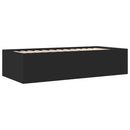 daybed med skuffer uden madras 100x200 cm sort
