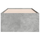 daybed med skuffer uden madras 100x200 cm betongrå