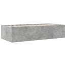 daybed med skuffer uden madras 100x200 cm betongrå