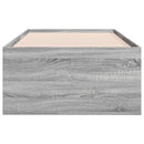 daybed med skuffer uden madras 100x200 cm grå sonoma-eg