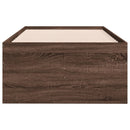daybed med skuffer uden madras 100x200 cm brunt eg