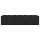 daybed med skuffer uden madras 90x200 cm sort