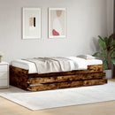 daybed med skuffer uden madras 90x200 cm røget eg