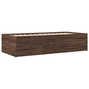 daybed med skuffer uden madras 90x200 cm brunt eg