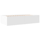 daybed med skuffer uden madras 90x190 cm hvid