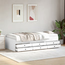 daybed med skuffer uden madras 90x190 cm hvid