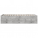 daybed med skuffer uden madras 90x190 cm betongrå