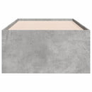 daybed med skuffer uden madras 75x190 cm betongrå