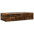 daybed med skuffer uden madras 75x190 cm røget eg