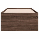 daybed med skuffer uden madras 75x190 cm brunt eg