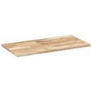 bordplade til toiletbord 100x40x2 cm ubehandlet massivt akacie