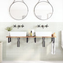 bordplade til toiletbord 120x40x2 cm ubehandlet massivt akacie