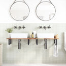 bordplade til toiletbord 140x40x2 cm ubehandlet massivt akacie