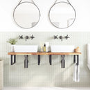 bordplade til toiletbord 120x50x4 cm ubehandlet massivt akacie