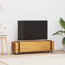 TV-bord Brun 110 x 30 x 30 cm Massiv Teaktræ