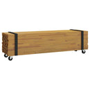 TV-bord Brun 110 x 30 x 30 cm Massiv Teaktræ