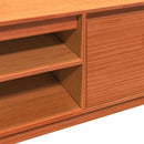 tv-bord 140x35x40 cm massivt fyrretræ gyldenbrun