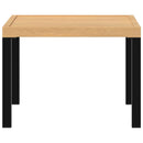 havebord 55x55x39,5 cm pulverlakeret stål sort