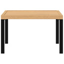 havebord 65x65x40 cm aluminium sort