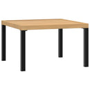 havebord 65x65x40 cm aluminium sort