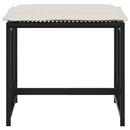 haveskamler 4 stk. med hynder polyrattan sort