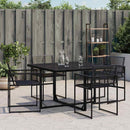 havestole 4 stk. polyrattan sort