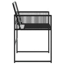 havestole 4 stk. polyrattan sort