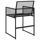 havestole 4 stk. polyrattan sort