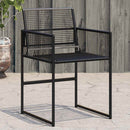 havestole 4 stk. polyrattan sort
