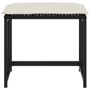 haveskamler 4 stk. med hynder polyrattan sort