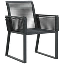 havestole 2 stk. polyrattan sort