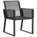 havestole 4 stk. polyrattan sort