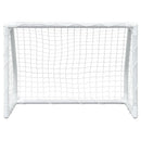 fodboldmål 2 stk. 64x35x48 cm med bold til børn metal hvid