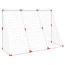 fodboldmål til børn 184x64x124 cm med 2 bolde hvid