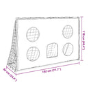 fodboldmål 182x62x118 cm med præcisionsdug og bold