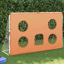 fodboldmål 182x62x118 cm med præcisionsdug og bold