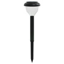 solcellelamper med jordspyd 4 stk. RGB-farver varmt hvidt lys