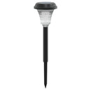 solcellelamper med jordspyd 12 stk. RGB-farver varmt hvidt lys