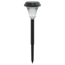 solcellelamper med jordspyd 12 stk. RGB-farver varmt hvidt lys