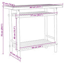 konsolbord 90x37x75 cm bambus