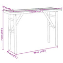 konsolbord 115x39x75 cm bambus