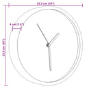 vægur Ø25,5 cm polystyren og glas lyserød