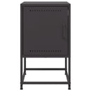 sengeborde 2 stk. 36x39x60,5 cm stål sort