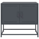 tv-bord 68,5x39x60,5 cm stål antracitgrå