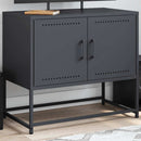 tv-bord 68,5x39x60,5 cm stål antracitgrå