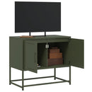 tv-bord 68,5x39x60,5 cm stål olivengrøn